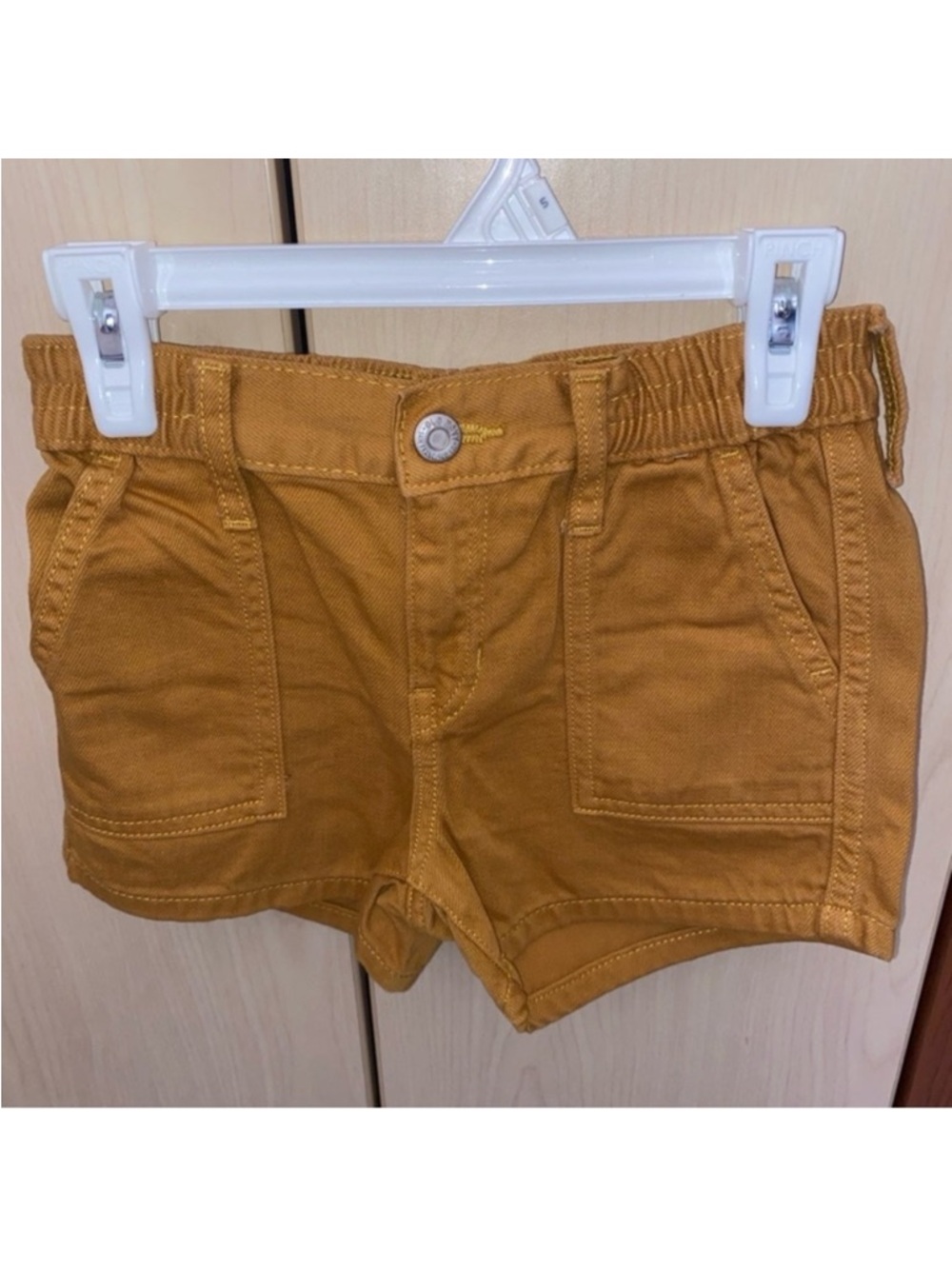 Old Navy Girls Utility Shorts Size 6 Mustard Yellow